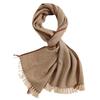 New fashionable edge mat cashmere simple warm fringed scarf women's long scarf