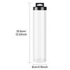 Tennis Ball Can Holder Portable Clear Storage Cylinder Organizer With Lid Practical Design