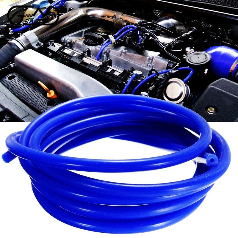 

3 Meter Blue Red Black Inner Diameter 3mm 4mm 5mm 6mm 7mm Car Vacuum Line Silicone Hose Auto Intercooler Line Pipe Tube Black-ID3-7mm-3M