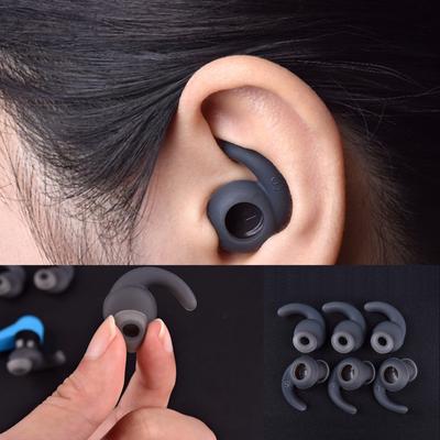 3 Pairs Silicone Earbuds Cover Soft Ear Pads Eartips Hook for Earphone Silicone Case In-ear Earbuds Earphone Accessories Ear Tip