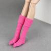 Handmade Knitted Stockings New Fashion Long Doll Socks Accessories 1/6 Bjd Doll