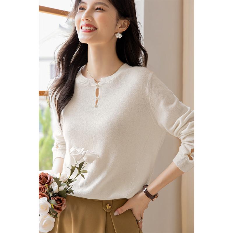 Mokana Women's Long Sleeve Cashmere Sweater