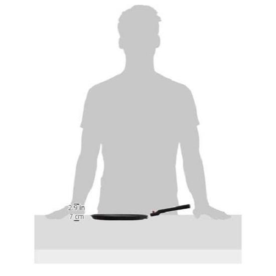 Aluminium Antihaft Dosa Tawa mit abnehmbarem Griff| Granit-Finish | Induktionsboden | Pfoa-frei | Hochtemperaturbeständige Außenbeschichtung