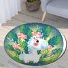 Zodiac Cartoon Animals Round Carpet Living Room Carpet Camping Picnic Mat Anti -Slip Carpet Yoga Mat Carpet Room Decoration Mats
