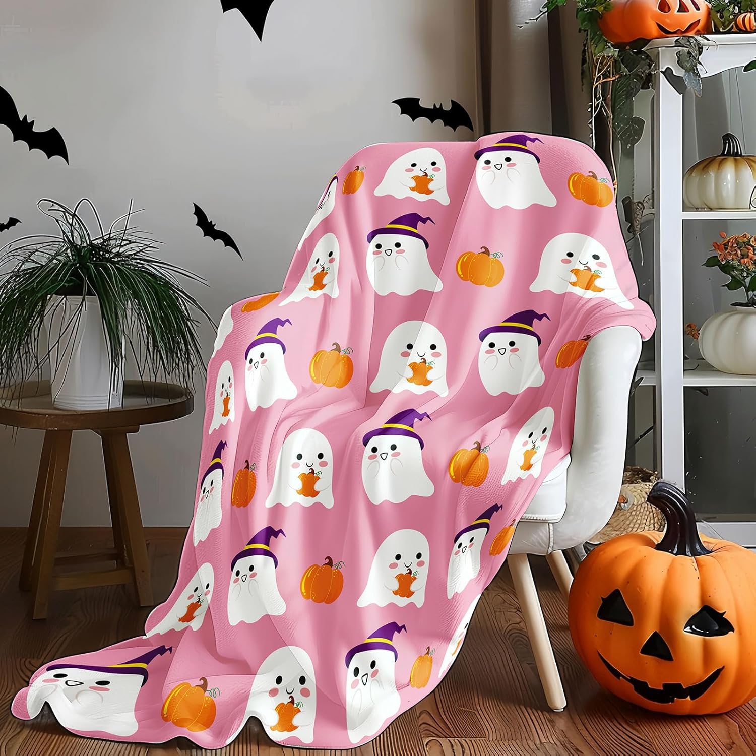 

Jansun Christmas Throw Blanket, Snowman Tree Christmas Plaid Throw Blanket for Women Men Soft Couch Living Room Bed Blanket for 70x100cm