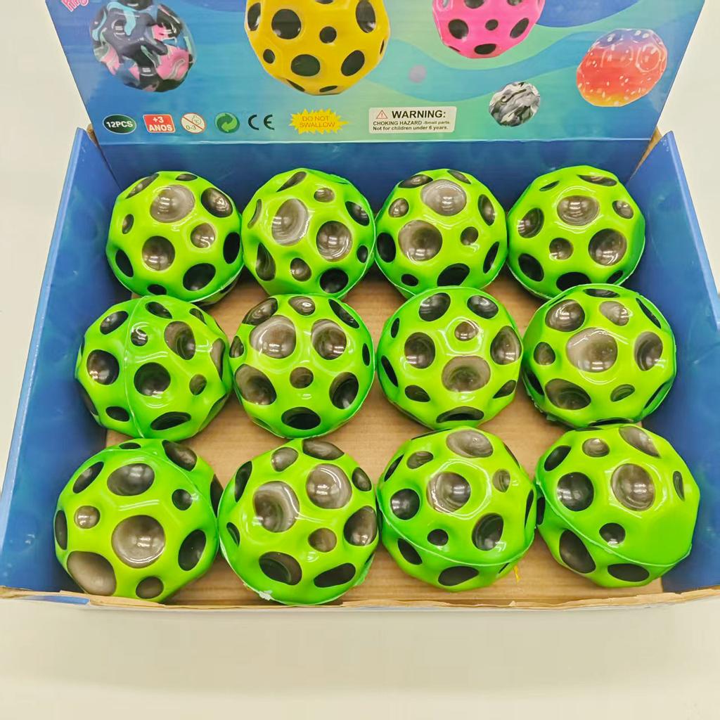 Ocean Elastic Ball High Elastic Decompression Toy Hole Ball Bare Ball Toy Children's Outdoor Exercise