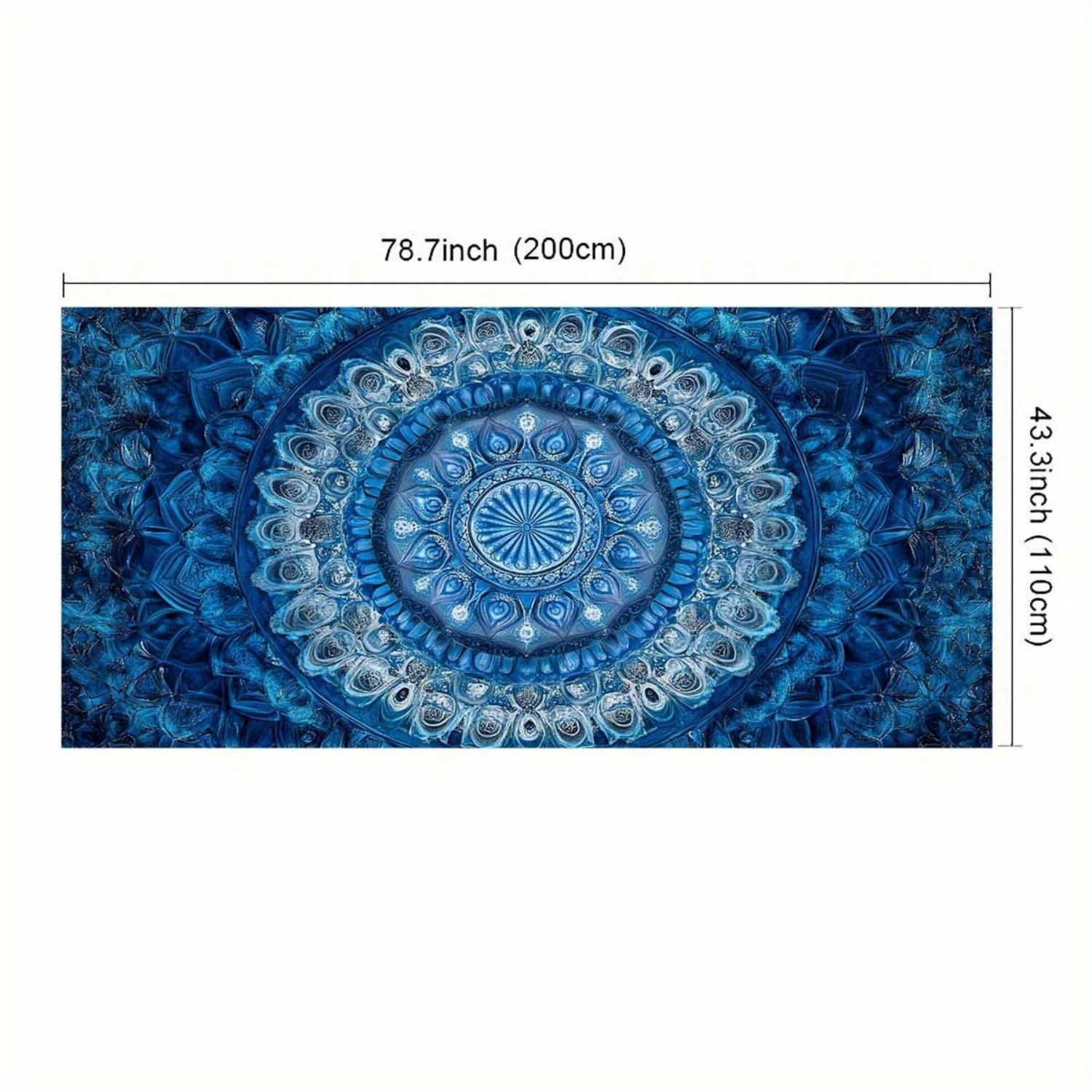 

One Piece of a Beach Towel Featuring a Mandala Floral Design.Used As a Beach Wrap,Sarong for Multiple Ways to Wear It W40*H60(CM)