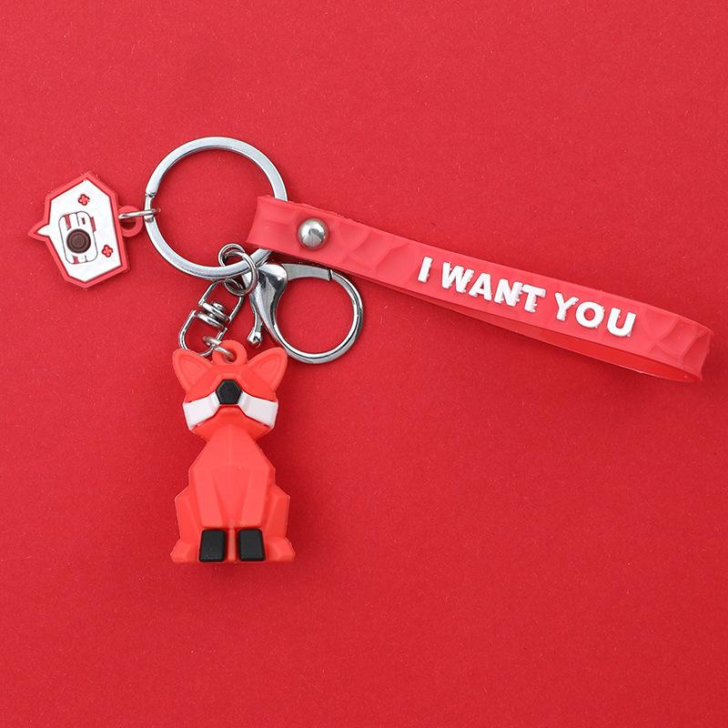 Креативный ПВХ силиконовый геометрический вырез автомобильная сумка кулон брелок подарок — фото 9