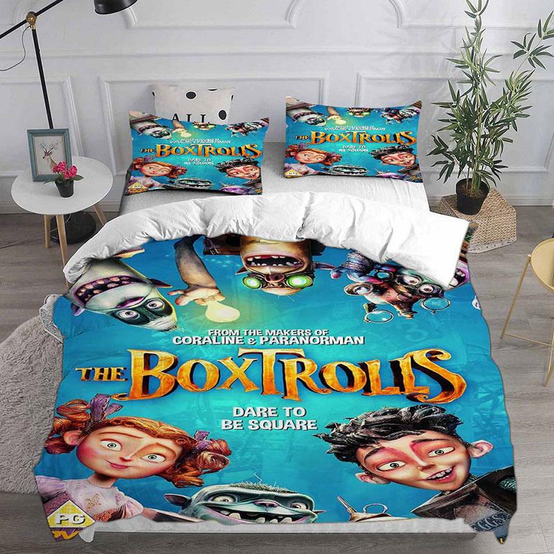 The Boxtrolls Bedding Sets Comforter Quilt Bed Cover Duvet Cover Pillow Case 2-3 Pieces Sets Bedroom Decoration Home Supplies