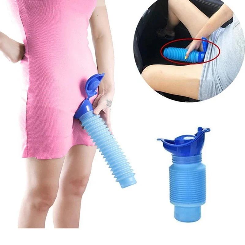 Field Emergency New Design Women Urinal Outdoor Travel Camping Portable Female Urinal Soft Silicone Urination Device Stand 750ml