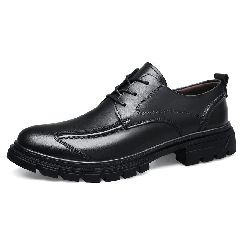 Fashion British Style Men Dress Oxfords Shoe New Trend Male Footwear Genuine Leather Men's Shoes High Quality Mens Business Dress Shoes