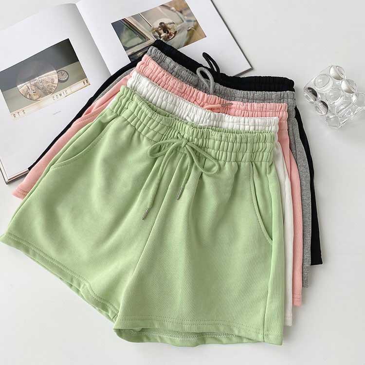 Pantaloni cu picioare largi de mărime Plus Pantaloni scurți casual largi Pantaloni scurți de vară cu talie înaltă de damă