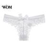 Charming See-through Thong Women's Sexy Sheer Lace Thong, Cheeky See Through Underwear, Soft Comfortable Panties High Waist T Back Stretch with