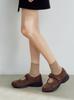 [Komorebi Museum] 2 Colors Handmade Cow Suede Mary Jane Sneakers KM300