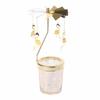 1pcs  Silver Gold Candlesticks Rotating Romantic Rotation  Carrousel Tea Light Candle Holder Dinner Wedding Bar Party