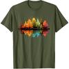 Nature Reflection Forest Trees Outdoor Wildlife T-Shirt