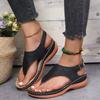 2 New Solid Color Embroidered Toe Women's Large Size Sandals Ladies Sandals