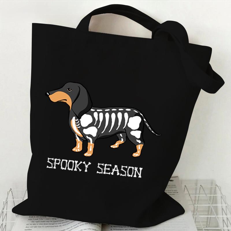 

Женская мода Хэллоуин подарок холст сумка мультфильм животных леди Harajuku сумка