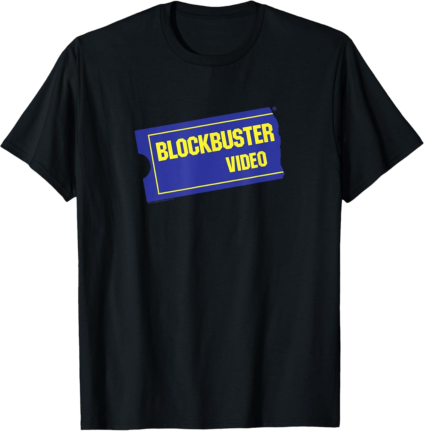 Blockbuster Vintage Ticket Logo Retro Video Rental Store T-Shirt S разноцветный