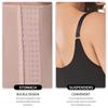 Plus Size European & American Shaping Bodysuit: Chest Support, Crotchless, Four-Row Hook, Strong Compression for Slimming
