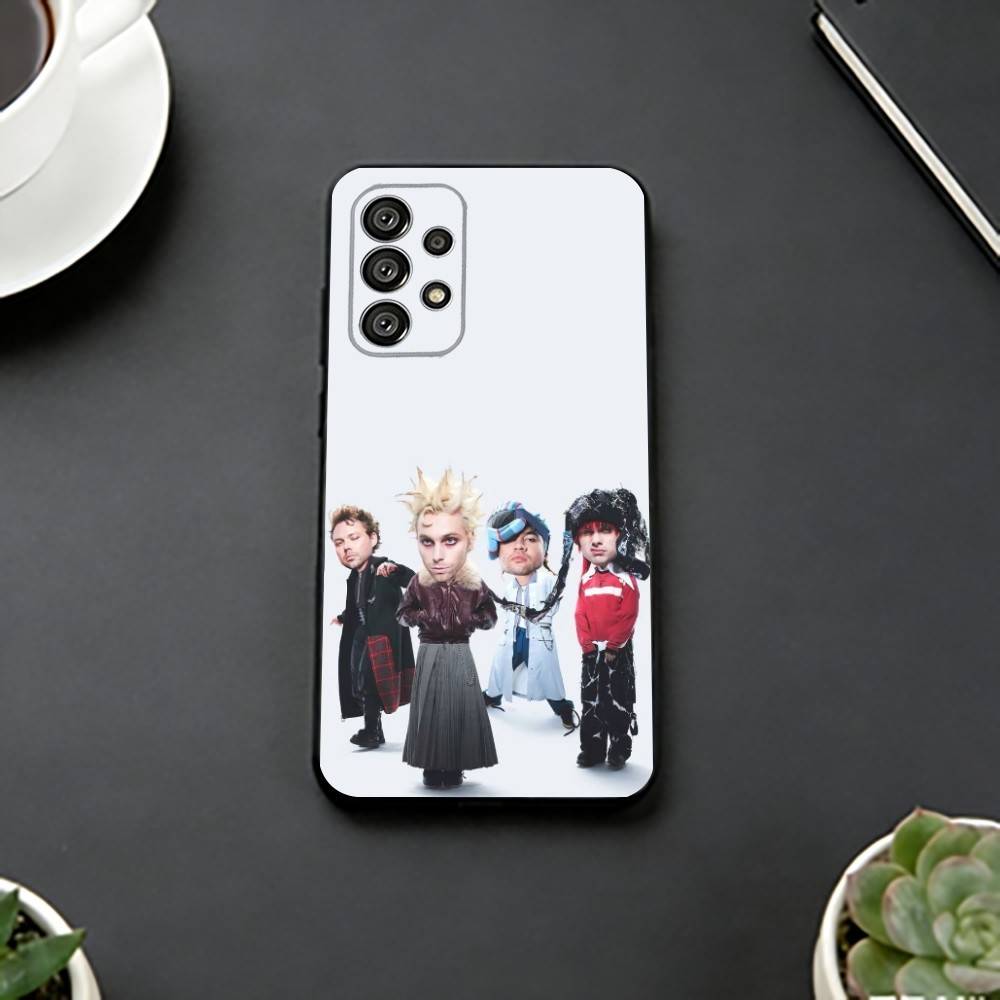 5 Seconds Of Summers 5SOS Phone Case For Samsung S25,S24,S21,S22,S23,S30,Ultra,S20,Plus,Fe,Lite,Note,10,Black Cover