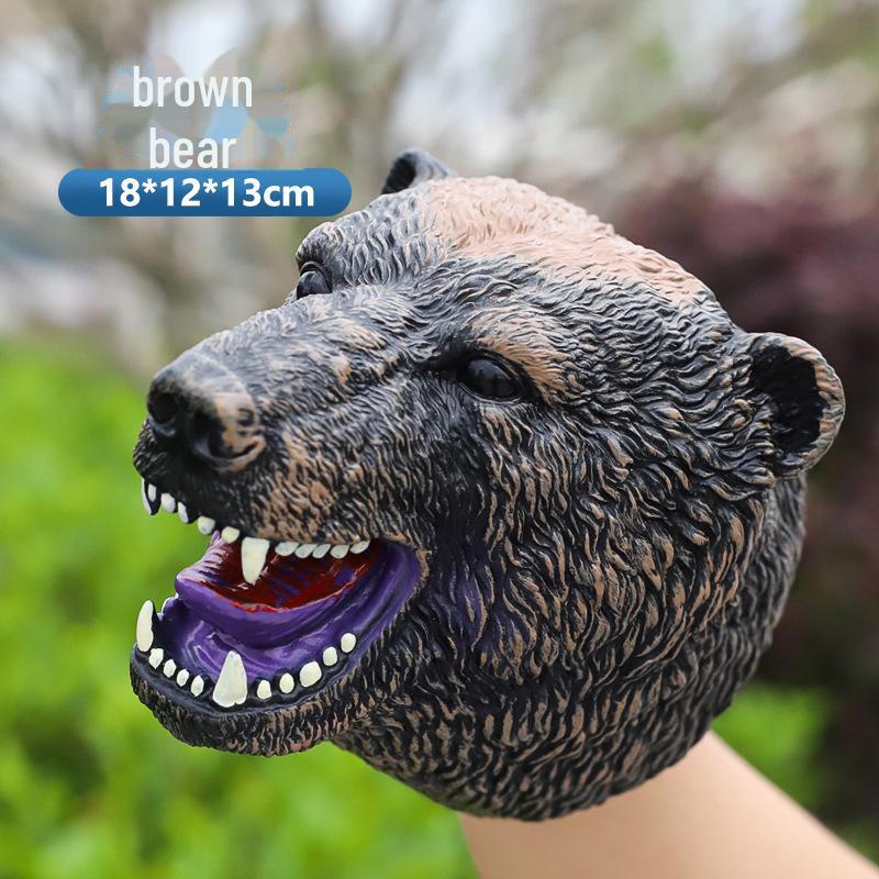 

Перчатки для кукол-динозавров: Мягкая резиновая игрушка-модель трицератопса и тираннозавра для детей