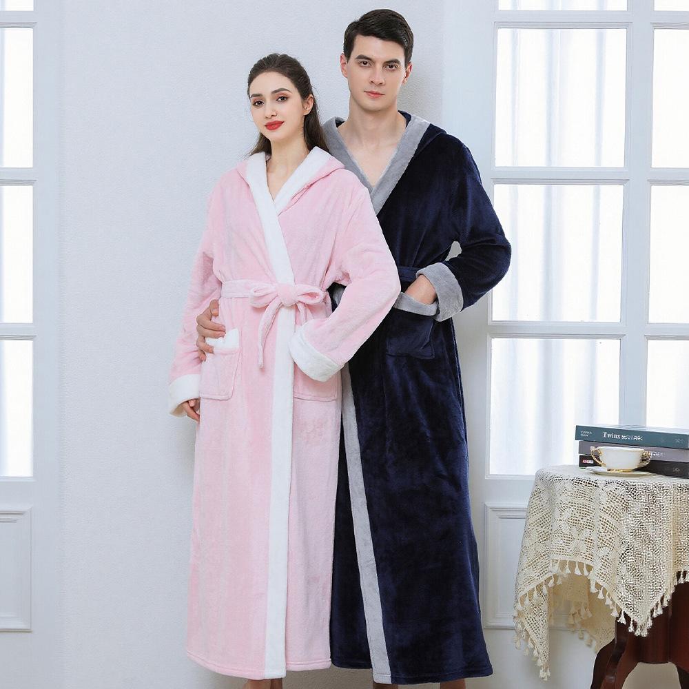 Autumn/Winter Ladies Long Nightdress - Cross-Border Fashion