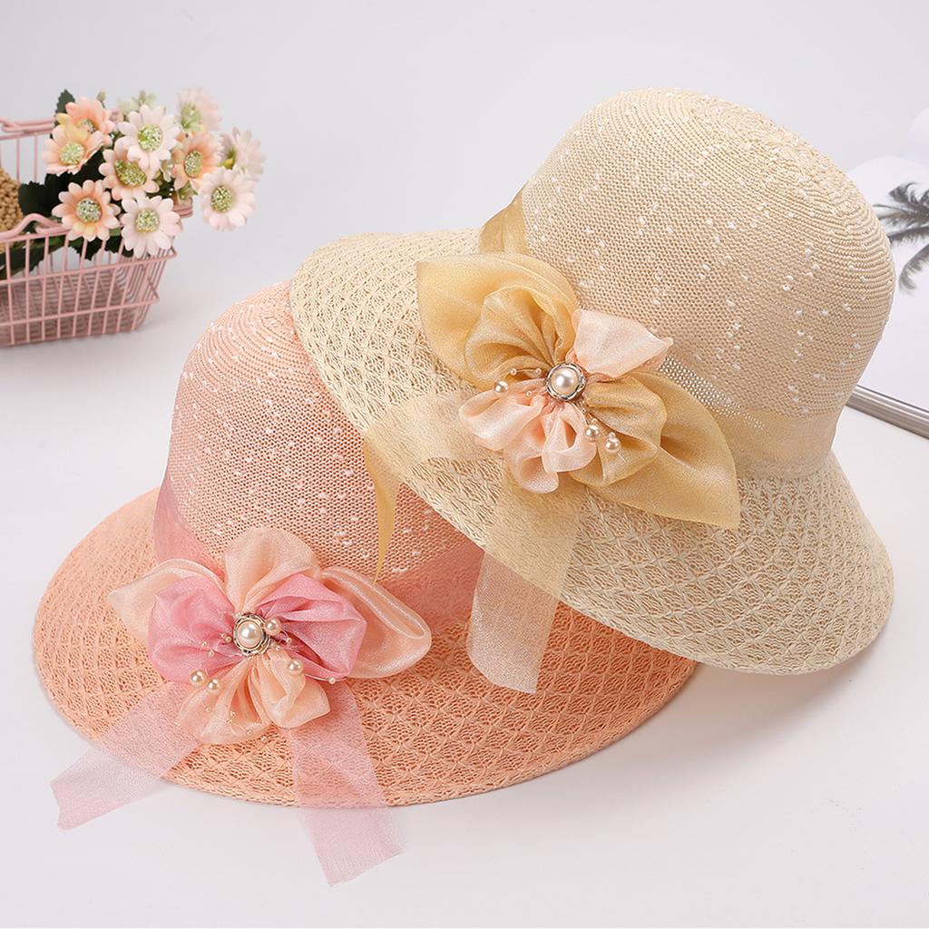 New Women's Fashion Summer Sun Hat Seaside Beach UV Protection Straw Hat Foldable Sun Protection Sun Hat
