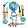 M MBAT 10-piece Orff Musical Instrument Set Early Childhood Music Toys Educational Musical Toys Percussion Instrument Set