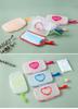 Portable Wet Wipes Dispenser with Heart-Shaped Clear Lid & Ergonomic Handle - Compact Travel Storage Box for Face Masks