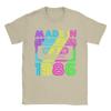 Made In 1986 Cassette Birthday 80s T Shirts Mens  Pure Cotton Cool TShirt Round Neck  Tee Shirt Short Sleeve Clothes Summer