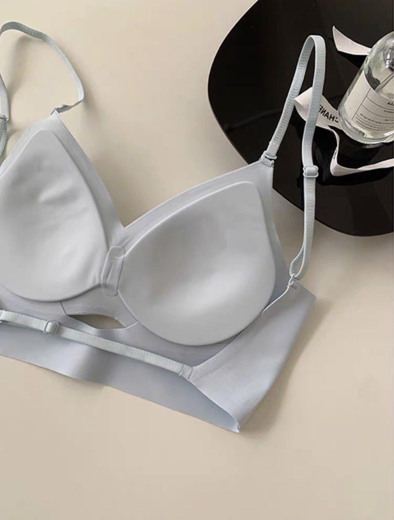 

Бесшовный U-образный топ-корсет без спинки с бюстгальтером - Сексуальный летний стиль M (34/75) синий