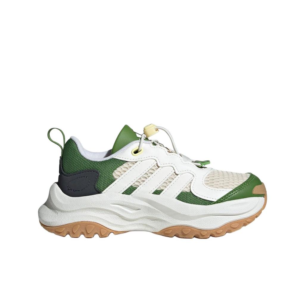 New Adidas Maxxwavy Anti Slip Wear Resistant Low Top Kids Lifestyle Shoes White Green Kids' JR5875