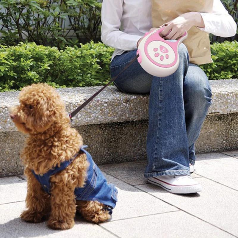 Newest Dog Leash Nylon Automatic Retractable Dog Harness Leash Cat Walking Rope Pet Harness Trendy Dog Accessories