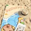 Cartoon Capybara Summer cute Towel Quick Drying Beach Towels Are Suitable For Swimming Pools Camping Yoga And The Gym