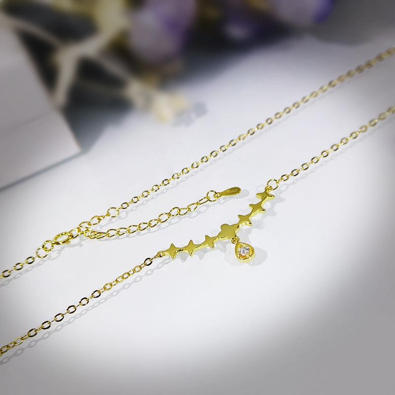 Four-leaf Clover Pendant Necklace Fresh and Versatile Student Collarbone Chain