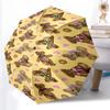 1pc Sturdy 8-Bone Auto Umbrella, Bear Umbrella, Digital Printed, Foldable Umbrella for On-the-Go Outdoor Use