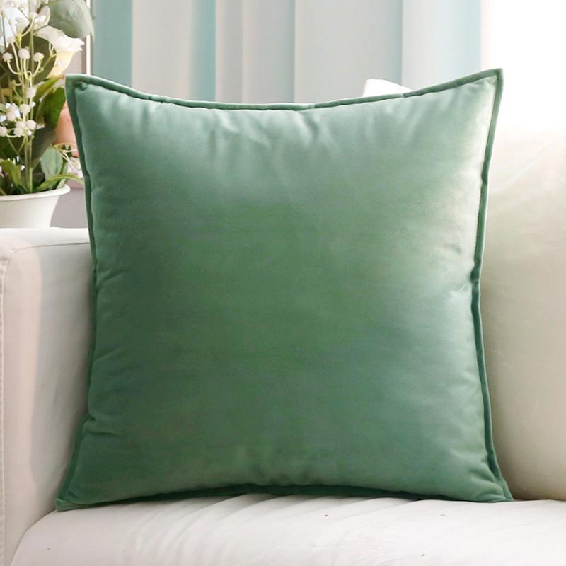 Velvet Cushion Cover Solid Color Square Pillow Covers for Home Living Room Sofa Decorative Headboard Pillowcase 50x50cm/60x60cm