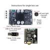 Bluetooth-compatible 5.0 Power Amplifier Board Mono 80W/100W AUX Input Line In Supports Serial Port Renaming Password