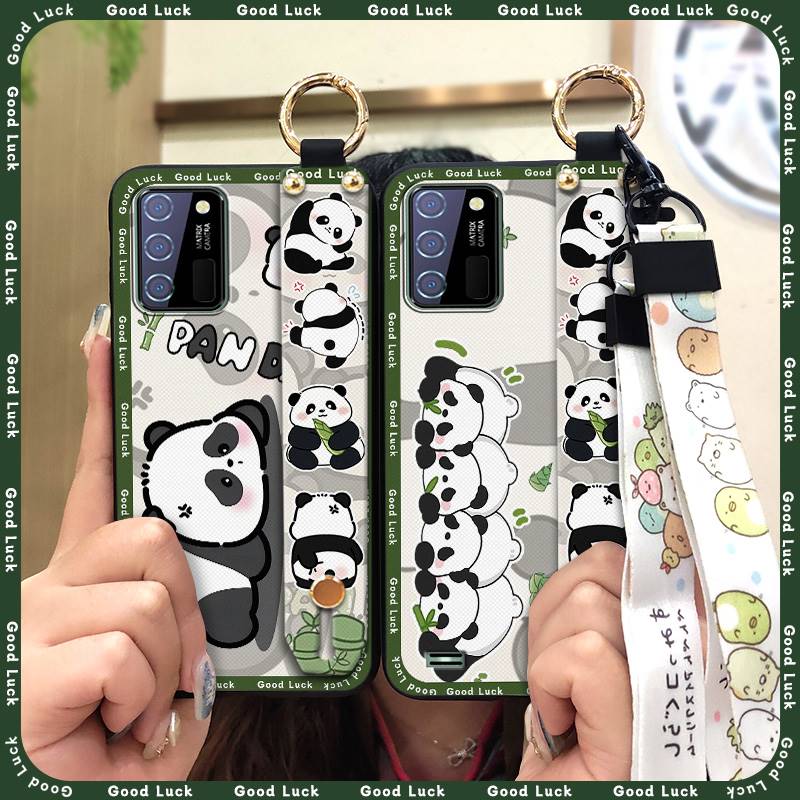 Phone Holder Dirt-resistant Phone Case For Oukitel C25 Cute Waterproof Silicone Wristband Kickstand Anti-knock Cartoon