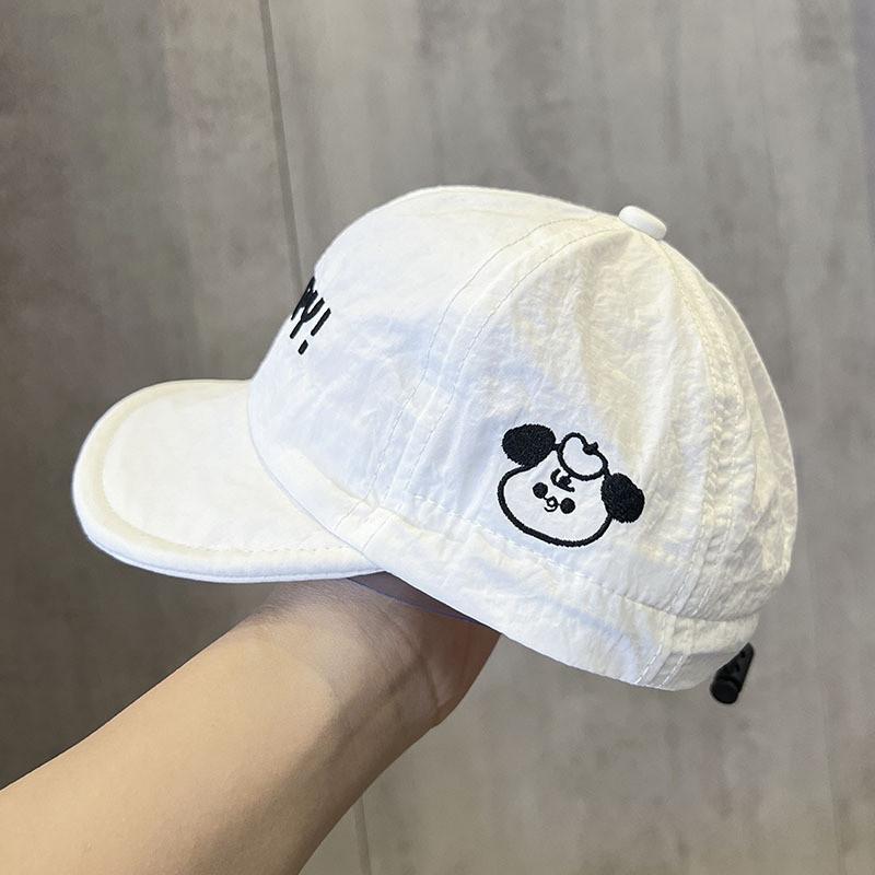 Kids Youth Kids Baseball Cap With Polyester Material For Sun Sunshade And Windproof белый