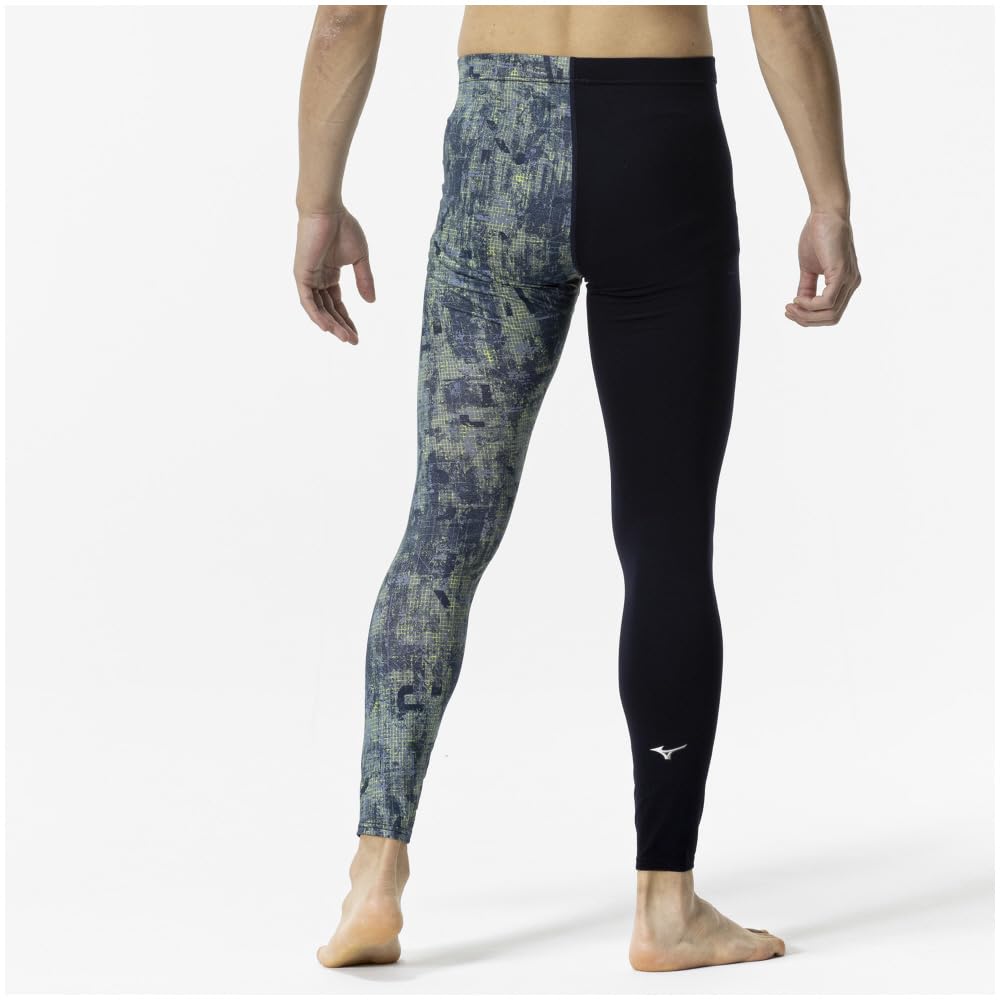Mizuno Graphic Long XO Navy Baseball/Softball Fleece-Lined Tights, 12JBCX74, Size,