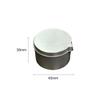With Spout Round Candle Container Black Silver Color Empty Storage Can Metal Tin  Aromatherapy