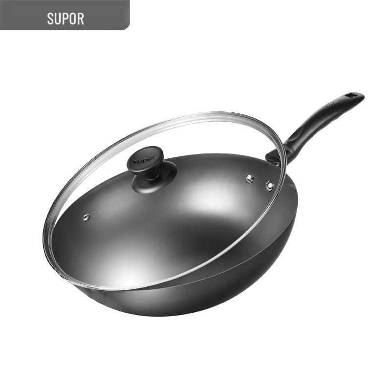 SUPOR Non-Coated Cast Iron Wok