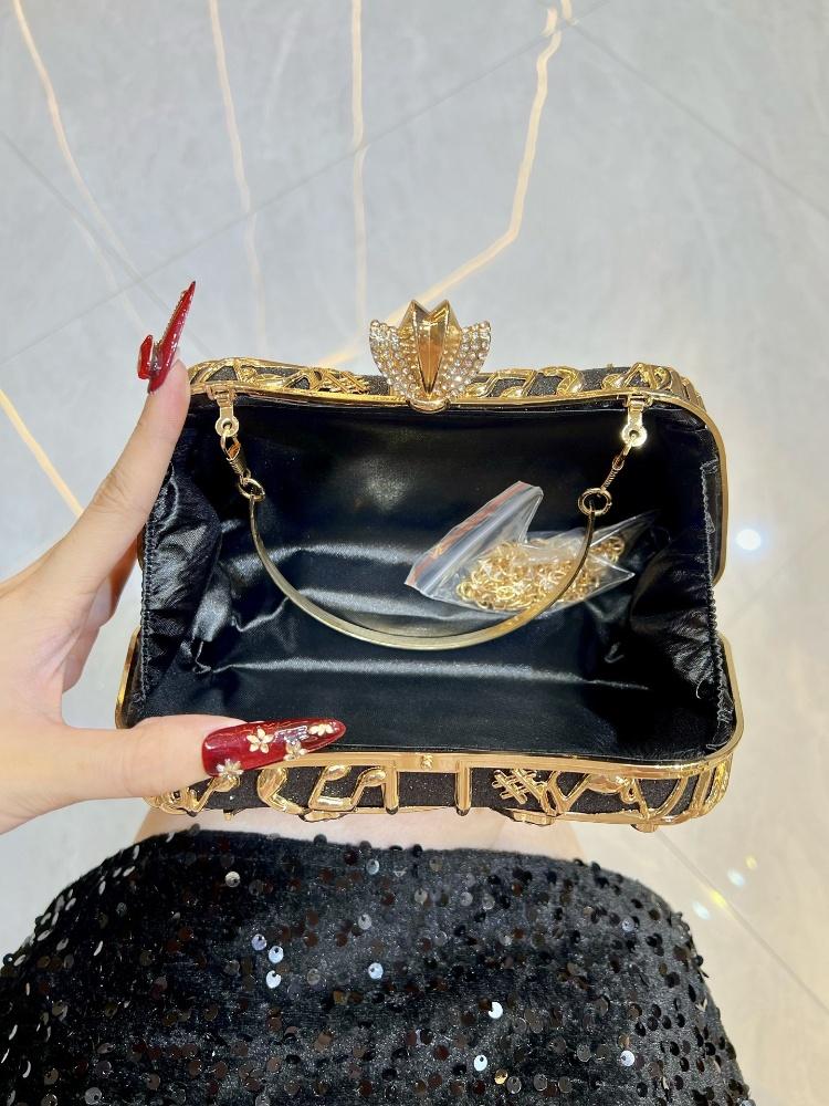 Fashion Musical Note Evening Clutch Purse Luxury Glitter Ladies Bow Design Diamond Studded Handbag Wedding Bridal Crossbody Bags