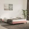 Vidaxl Estructura de Cama, Rosa, 140x190 cm, de Terciopelo