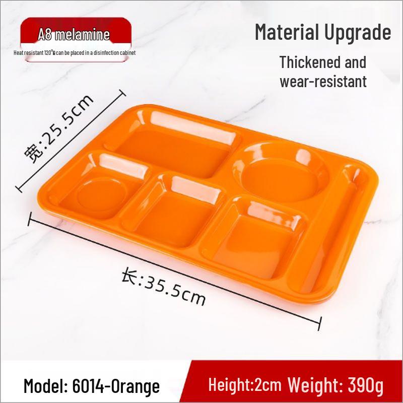 Tianyajing A8 Commercial Melamine Divided Serving Tray