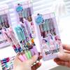 Cute High-Value  Press Erasable Pens Kpop Demon Hunters 0.5mm Gel Pens Creative Student School Stationery Supplies