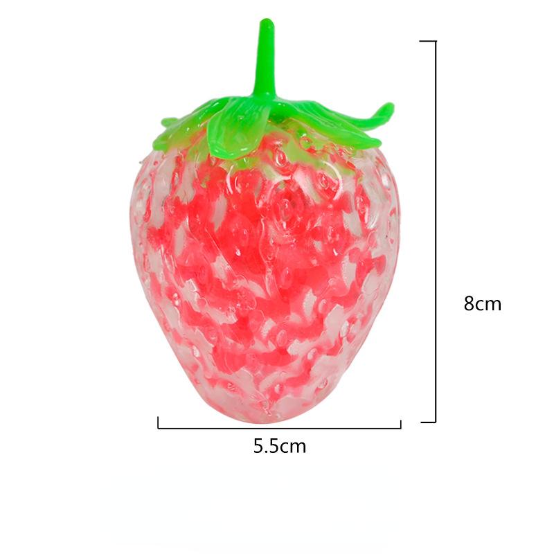 

1 шт., игрушка для снятия стресса, сжимаемые игрушки, классический рождественский подарок, губчатая клубничная бусина, мяч для снятия стресса, интерактивная игрушка для родителей и детей