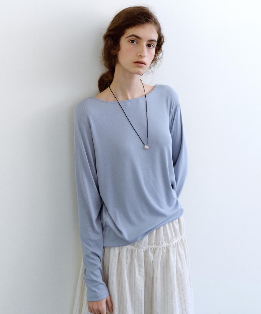 Yulago Ribbed Boatneck T-Shirt